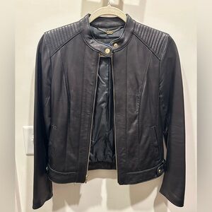 Women's Black Leather Jacket